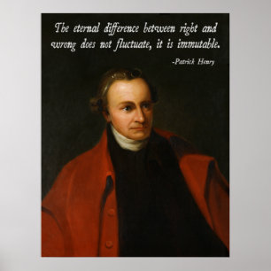 Póster Moralidad de Patrick Henry