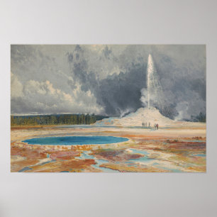 Póster Moran - El parque Geyser Superior del Castillo