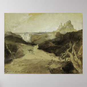 Póster Moran - Estudio, Hagar e Ismael en el desierto 18…