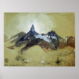 Póster Moran - Index Peak Clark's Fork Wyoming 1892