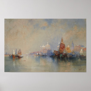 Póster Moran - Laguna mirando hacia Santa Maria Della S…