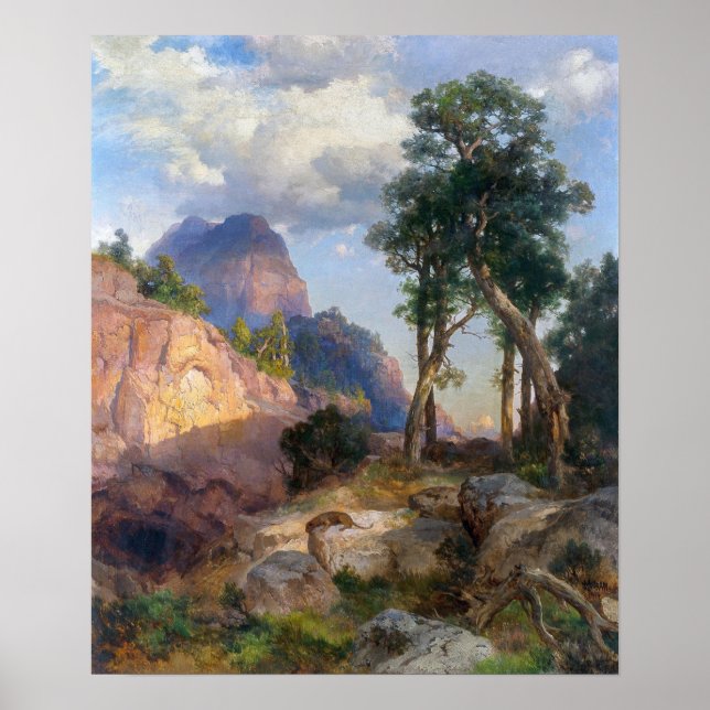 Póster Moran - León De Montaña En El Gran Cañón (Frente)