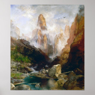 Póster Moran - Niebla en Kanab Canyon, Utah