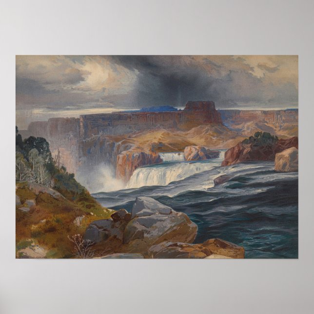 Póster Moran - Saltos Shoshone Idaho (Frente)