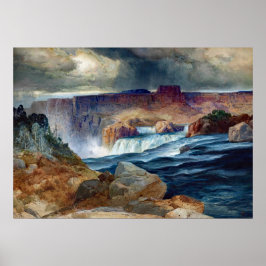 Póster Moran Shoshone Falls Idaho Painting