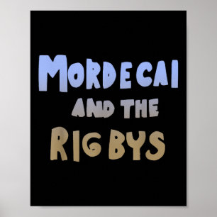 Póster Mordecai y la camiseta retro de Rigbys Ringer Y2k.