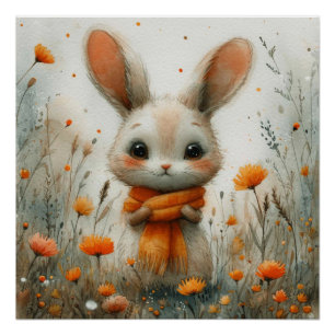 Póster Mordiscos Tiernos: Un Conejo con un Toque de Fanta