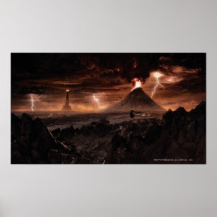 Póster Mordor Lightning Storm