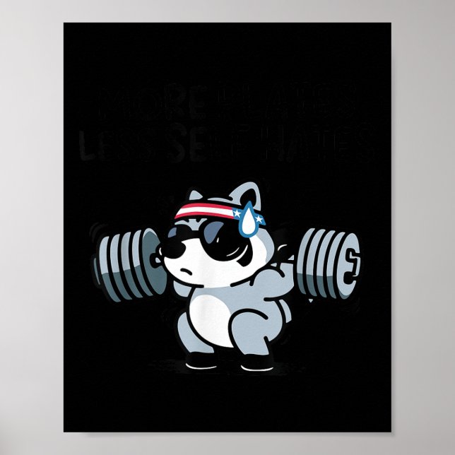 Póster More Plates Less Self Hates Ssum Gym  (Frente)