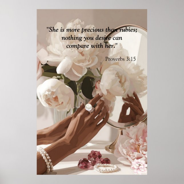 Póster “More Precious Than Rubies " (Frente)