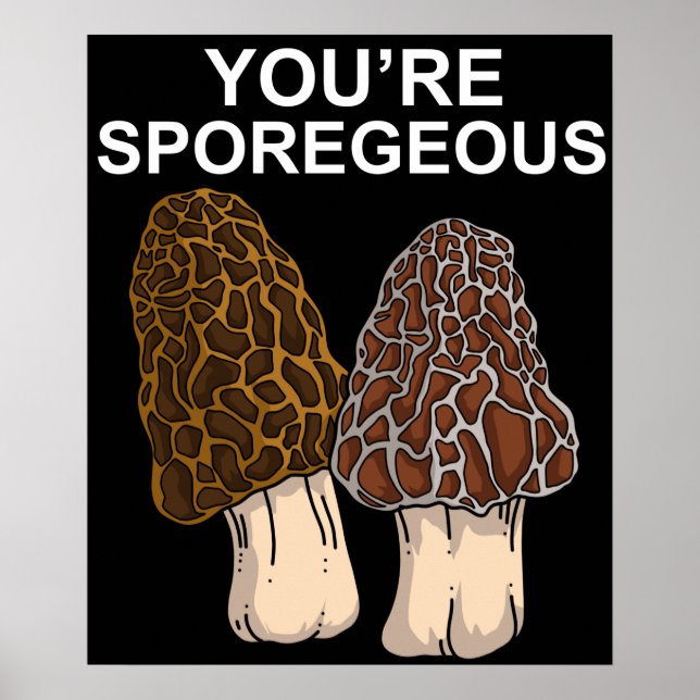 Póster Morel Mushroom Gift Mens Morel Mushroom Hunter (Frente)