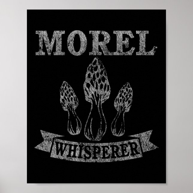 Póster Morel Mushroom Whisperer Gracioso (Frente)
