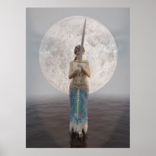 Póster Morgan le Fay and Excalibur