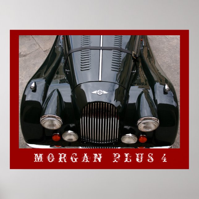 Póster Morgan Plus 4 - Auto clásico (Frente)