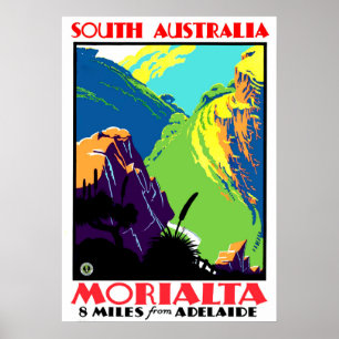 Póster Morialta, a 8 millas de Adelaida, Australia Meridi