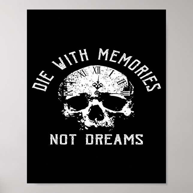 Póster Morir con recuerdos no con sueños  (Frente)