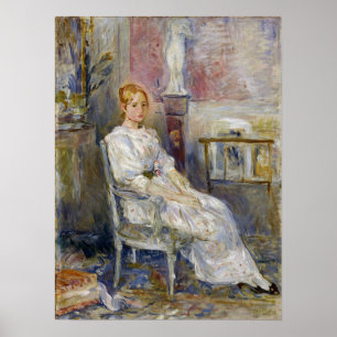 Póster Morisot - Alice Gamby en la sala de estar 1890