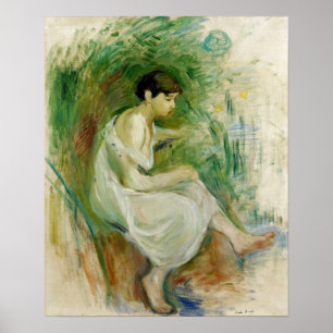 Póster Morisot - Bañista con camisa 1894