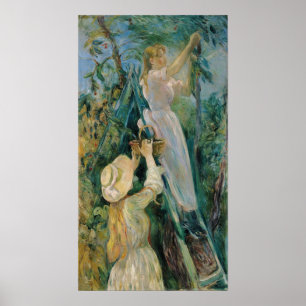 Póster Morisot - El árbol de cerezos 1891