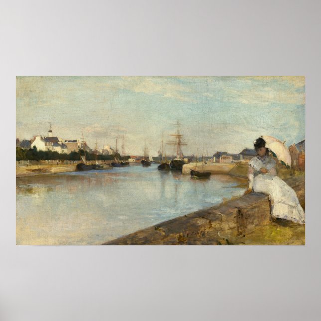 Póster Morisot - El puerto de Lorient 1869 (Frente)