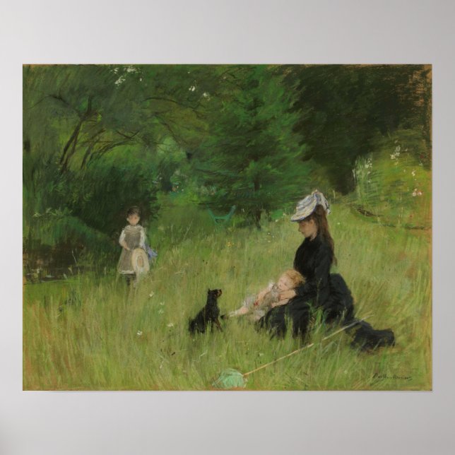 Póster Morisot - En El Jardín 1874 (Frente)