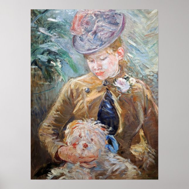 Póster Morisot - Girl With Dog (Frente)