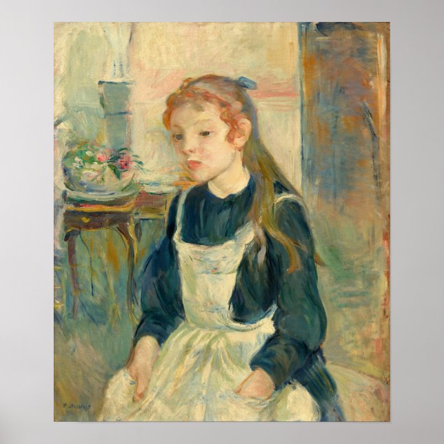 Póster Morisot - Joven con delantal (Frente)