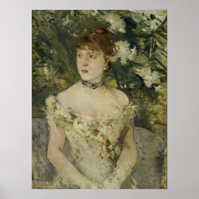Póster Morisot - Joven Vestida Para La Bola 1879 (Frente)