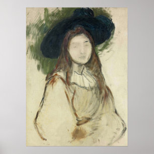 Póster Morisot - Julie Manet con sombrero de la libertad