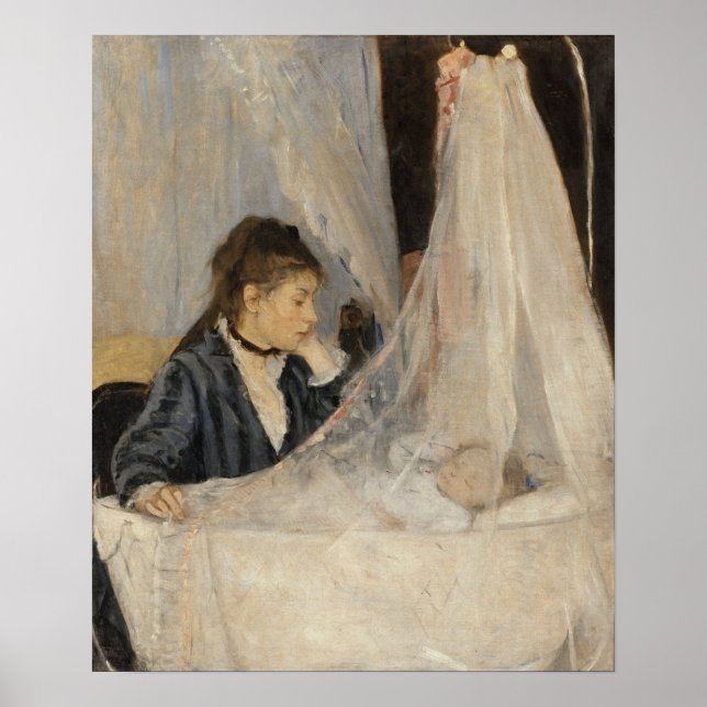 Póster Morisot - La cuna 1872 (Frente)