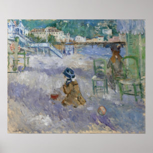 Póster Morisot - La Playa De Niza 1882