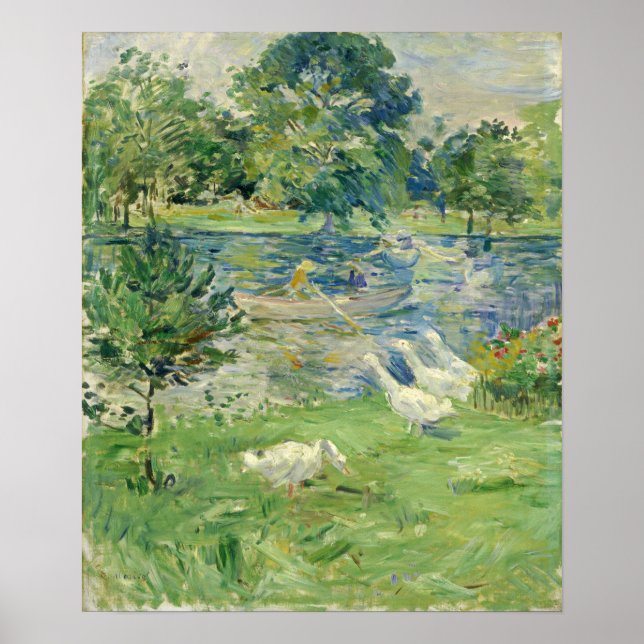 Póster Morisot - Muchacha En Un Bote 1889 (Frente)