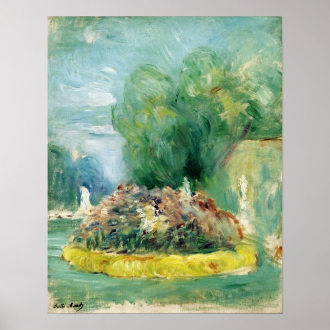 Póster Morisot - Parque Fontainebleau 1893 (Frente)