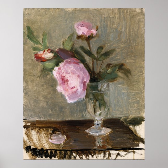 Póster Morisot - Peonies 1869 (Frente)