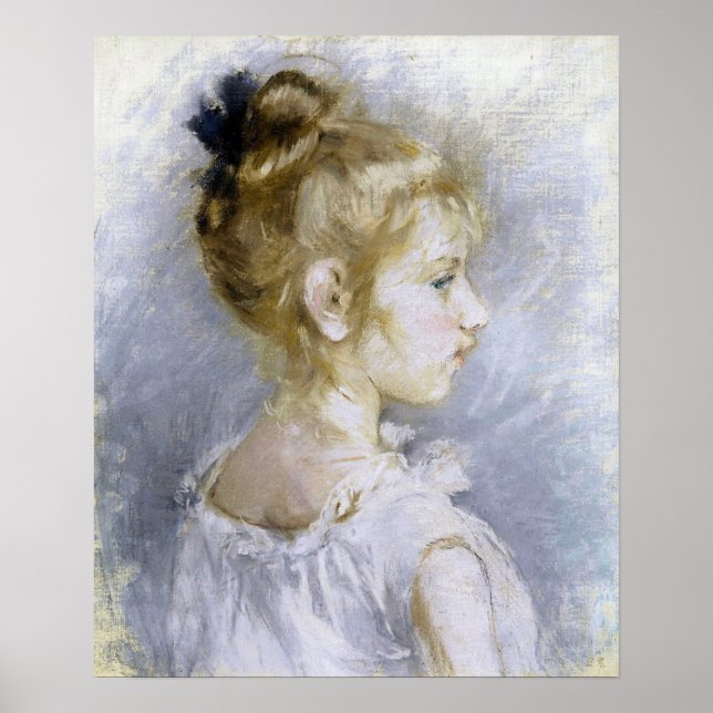 Póster Morisot - Retrato De Blanche Pontillon 1877 (Frente)