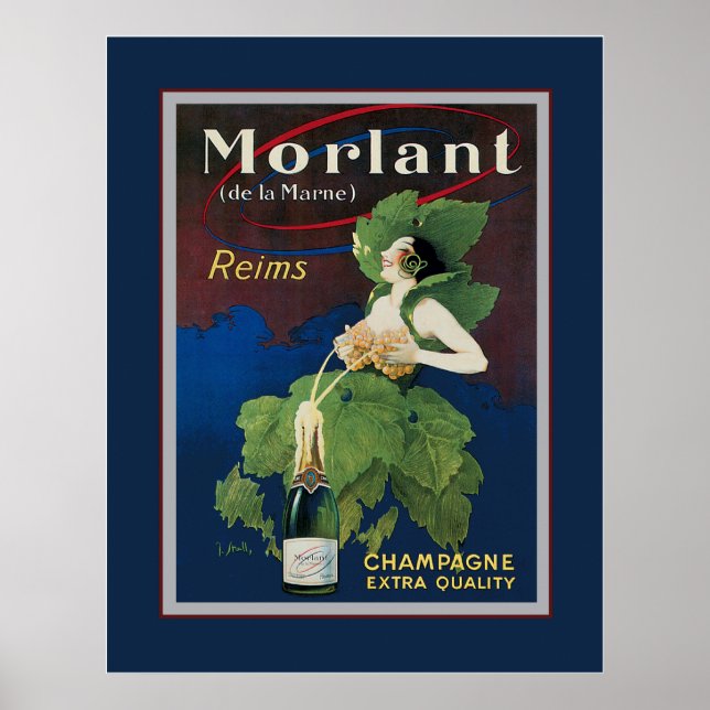 Póster Morlant Champagne Poster de publicidad (Frente)