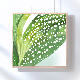 Póster Morning Dew | Modern Botanical Watercolor