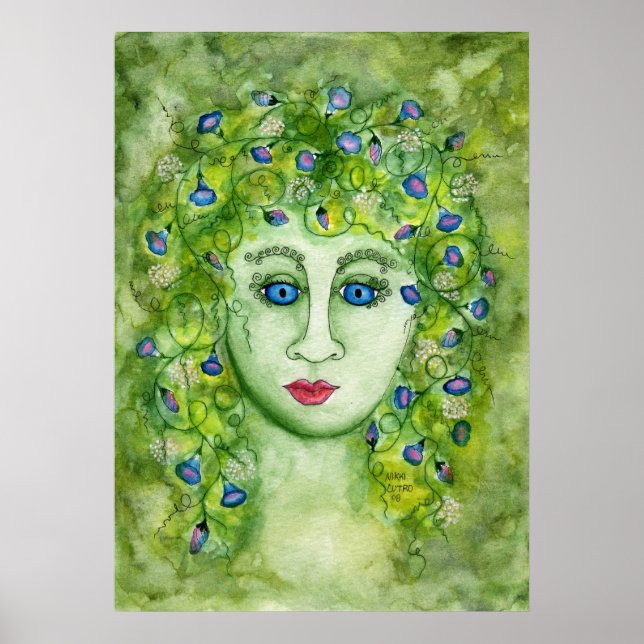 Póster Morning Glory Nymph Poster (Frente)