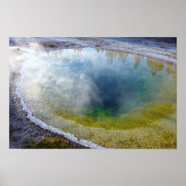 Póster Morning Glory Pool, Parque Nacional Yellowstone (Frente)