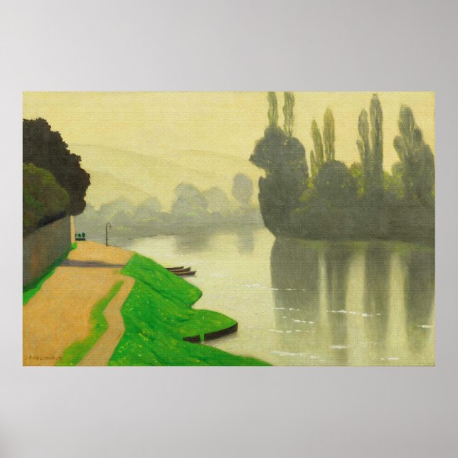Póster Morning Mist at Andelys - Felix Vallotton Poster (Frente)