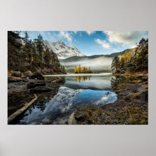 Póster Morning Mood Lake Eibsee