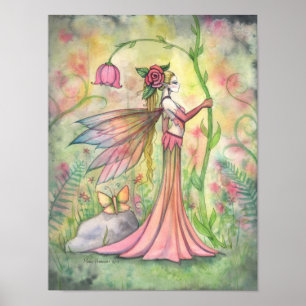 Póster Morning Sunshine Flower Fairy Art Fantasy