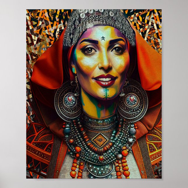 Póster Moroccan Amazigh Beauty v1 (Frente)