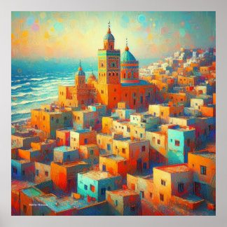 Póster Moroccan Paradise by the Sea-Dakhl