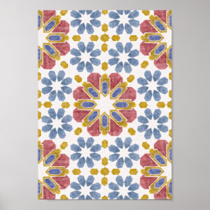 Póster Moroccan Tile