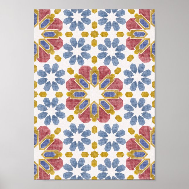 Póster Moroccan Tile (Frente)