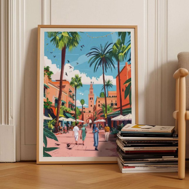 Póster Morocco Print Morocco Illustration Moroccan Riad  (Subido por el creador)