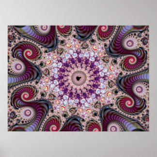 Póster Morple Mandelbrot Fractal