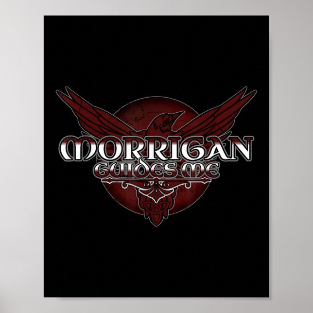 Póster Morrigan, Diosa Céltica De La Guerra, Pagan, Bruja (Frente)