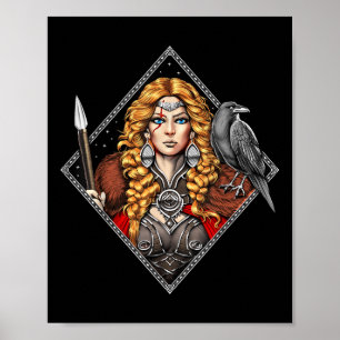 Póster Morrigan Goddess Mithología Celta Pagan Deity Of W